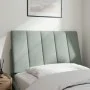 Cabecero de cama acolchado terciopelo gris claro 90 cm de , Cabeceros y pies de cama - Ref: Foro24-374649, Precio: 36,37 €, D...
