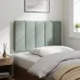Cabecero de cama acolchado terciopelo gris claro 90 cm de , Cabeceros y pies de cama - Ref: Foro24-374649, Precio: 36,37 €, D...