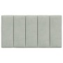 Cabecero de cama acolchado terciopelo gris claro 90 cm de , Cabeceros y pies de cama - Ref: Foro24-374649, Precio: 37,41 €, D...