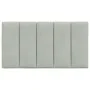 Cabecero de cama acolchado terciopelo gris claro 90 cm de , Cabeceros y pies de cama - Ref: Foro24-374649, Precio: 36,37 €, D...