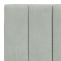 Hellgraues, samtgepolstertes Kopfteil 90 cm von , Kopf- und Fußteile - Ref: Foro24-374649, Preis: 36,99 €, Rabatt: %