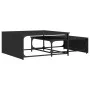 Stackable coffee tables, set of 2, engineered wood with black metal frame by , Coffee table - Ref: Foro24-845331, Price: 79,8...
