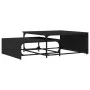 Stackable coffee tables, set of 2, engineered wood with black metal frame by , Coffee table - Ref: Foro24-845331, Price: 79,8...