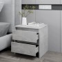 Betongrauer Nachttisch aus Holzwerkstoff, 45 x 34,5 x 44,5 cm von vidaXL, Nachttische - Ref: Foro24-809853, Preis: 46,69 €, R...