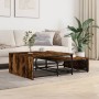 Stackable coffee tables, 2 pieces, wood and smoked oak metal. by , Coffee table - Ref: Foro24-845333, Price: 83,51 €, Discoun...