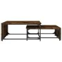 Stackable coffee tables, 2 pieces, wood and smoked oak metal. by , Coffee table - Ref: Foro24-845333, Price: 80,15 €, Discoun...