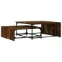 Stackable coffee tables, 2 pieces, wood and smoked oak metal. by , Coffee table - Ref: Foro24-845333, Price: 80,15 €, Discoun...