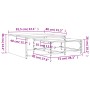 Stackable coffee tables, 2 pieces, wood and smoked oak metal. by , Coffee table - Ref: Foro24-845333, Price: 83,51 €, Discoun...