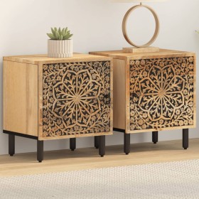 Bedside tables 2 pcs solid mango wood 40x33x46 cm by , Nightstands - Ref: Foro24-358209, Price: 155,44 €, Discount: %