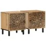 Mesitas de noche 2 uds madera maciza de mango 40x33x46 cm de , Mesitas de noche - Ref: Foro24-358209, Precio: 152,12 €, Descu...