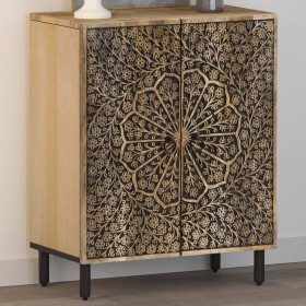Solid mango wood auxiliary cabinet 60x33x75 cm by , Sideboards - Ref: Foro24-358214, Price: 185,72 €, Discount: %