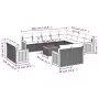 Set sofás de jardín con cojines 13 pzas ratán sintético beige by , Garden sets - Ref: Foro24-3260602, Price: 1,00 €, Discount: %