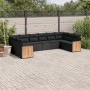 Garden sofa set 10 pieces with black synthetic rattan cushions by , Garden sets - Ref: Foro24-3260403, Price: 610,41 €, Disco...