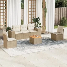 Set Gartensofas mit Kissen 6 Stück synthetisches Rattan beige von , Gartensets - Ref: Foro24-3225386, Preis: 400,85 €, Rabatt: %