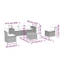 Set Gartensofas mit Kissen 6 Stück synthetisches Rattan beige von , Gartensets - Ref: Foro24-3225386, Preis: 379,12 €, Rabatt: %