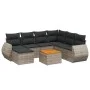 Set mit 8 Gartensofas und Kissen synthetisches Rattangrau von , Gartensets - Ref: Foro24-3257453, Preis: 489,55 €, Rabatt: %