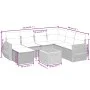 Set mit 8 Gartensofas und Kissen synthetisches Rattangrau von , Gartensets - Ref: Foro24-3257453, Preis: 489,55 €, Rabatt: %