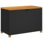 Garten-Aufbewahrungsbox aus schwarzem Rattan-Akazienholz, 110 x 55 x 63 cm von , Aufbewahrungsboxen für den Außenbereich - Re...