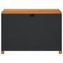 Garten-Aufbewahrungsbox aus schwarzem Rattan-Akazienholz, 110 x 55 x 63 cm von , Aufbewahrungsboxen für den Außenbereich - Re...