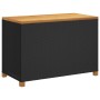 Garten-Aufbewahrungsbox aus schwarzem Rattan-Akazienholz, 110 x 55 x 63 cm von , Aufbewahrungsboxen für den Außenbereich - Re...