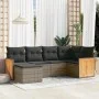 6-teiliges Gartenmöbel-Set und graue synthetische Rattankissen von , Gartensets - Ref: Foro24-3260261, Preis: 395,02 €, Rabat...