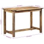Esstisch aus massivem Mangoholz, 110 x 55 x 75 cm von , Küchen- und Esstische - Ref: Foro24-358946, Preis: 151,18 €, Rabatt: %