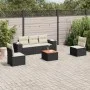 6-piece garden sofa set and black synthetic rattan cushions by , Garden sets - Ref: Foro24-3257715, Price: 352,86 €, Discount: %