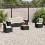 Set de sofás de jardín 6 piezas y cojines ratán sintético negro de , Conjuntos de jardín - Ref: Foro24-3257715, Precio: 351,8...