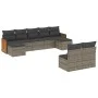 9-teiliges Gartenmöbel-Set und graue synthetische Rattankissen von , Gartensets - Ref: Foro24-3260457, Preis: 532,10 €, Rabat...