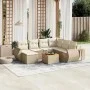 Gartensofa-Set mit beigen Kissen 8 Stück PE-Rattan von , Gartensets - Ref: Foro24-3257451, Preis: 566,87 €, Rabatt: %