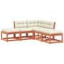 5-piece garden sofa set with wax-brown pine wood cushions by , Garden sets - Ref: Foro24-3216967, Price: 512,96 €, Discount: %