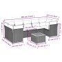 8-teiliges Gartensofa-Set und schwarze synthetische Rattankissen von , Gartensets - Ref: Foro24-3223507, Preis: 511,00 €, Rab...