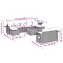 Garden sofa set with beige cushions 10 pieces synthetic rattan by , Garden sets - Ref: Foro24-3257109, Price: 671,63 €, Disco...