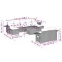 Gartensofa-Set mit beigen Kissen, 10-teilig, synthetisches Rattan von , Gartensets - Ref: Foro24-3257109, Preis: 658,59 €, Ra...