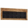 Wandgarderobe mit 6 Haken aus massivem Mangoholz von , Hut- und Garderobenständer - Ref: Foro24-358952, Preis: 51,90 €, Rabat...