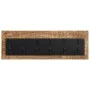 Wall coat rack with 6 hooks solid mango wood by , Hat and coat racks - Ref: Foro24-358952, Price: 50,93 €, Discount: %