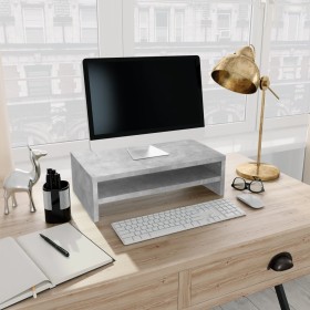 Soporte de pantalla madera ingeniería gris hormigón 42x24x13 cm de vidaXL, Muebles TV - Ref: Foro24-800220, Precio: 17,24 €, ...