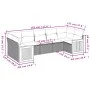 7-piece garden dining set and black synthetic rattan cushions by , Garden sets - Ref: Foro24-3260347, Price: 458,89 €, Discou...