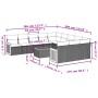 12-teiliges Gartensofa-Set und braune synthetische Rattankissen von , Gartensets - Ref: Foro24-3260519, Preis: 793,42 €, Raba...