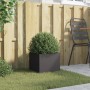 Black cold rolled steel planter 32x30x29 cm by , Pots and planters - Ref: Foro24-841535, Price: 37,97 €, Discount: %