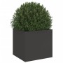 Black cold rolled steel planter 32x30x29 cm by , Pots and planters - Ref: Foro24-841535, Price: 37,97 €, Discount: %