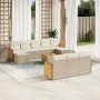 11-teiliges Gartensofa-Set mit beigen synthetischen Rattankissen von , Gartensets - Ref: Foro24-3260504, Preis: 752,00 €, Rab...