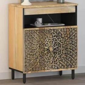 Beistellschrank aus massivem Mangoholz, 60 x 33 x 75 cm von , Sideboards - Ref: Foro24-358237, Preis: 144,40 €, Rabatt: %