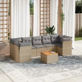 Garden sofa set with beige cushions 8 pcs PE rattan by , Garden sets - Ref: Foro24-3223511, Price: 495,87 €, Discount: %