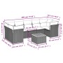 Gartensofa-Set mit beigen Kissen 8 Stück PE-Rattan von , Gartensets - Ref: Foro24-3223511, Preis: 496,40 €, Rabatt: %