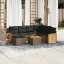 8-teiliges Gartensofa-Set und graue synthetische Rattankissen von , Gartensets - Ref: Foro24-3260296, Preis: 489,35 €, Rabatt: %