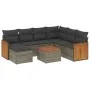 8-teiliges Gartensofa-Set und graue synthetische Rattankissen von , Gartensets - Ref: Foro24-3260296, Preis: 491,67 €, Rabatt: %