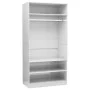Schrank aus glänzend weißem Sperrholz, 100 x 50 x 200 cm von vidaXL, Kleiderschränke - Ref: Foro24-800231, Preis: 189,32 €, R...