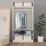 Glossy white plywood cabinet 100x50x200 cm by vidaXL, Wardrobes - Ref: Foro24-800231, Price: 197,01 €, Discount: %