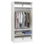 Schrank aus glänzend weißem Sperrholz, 100 x 50 x 200 cm von vidaXL, Kleiderschränke - Ref: Foro24-800231, Preis: 189,32 €, R...